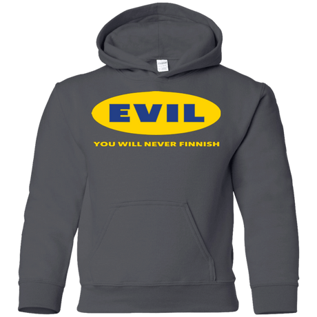 Sweatshirts Charcoal / YS EVIL Never Finnish Youth Hoodie
