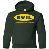 Sweatshirts Forest Green / YS EVIL Never Finnish Youth Hoodie