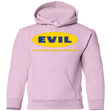 Sweatshirts Light Pink / YS EVIL Never Finnish Youth Hoodie