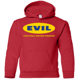 Sweatshirts Red / YS EVIL Never Finnish Youth Hoodie