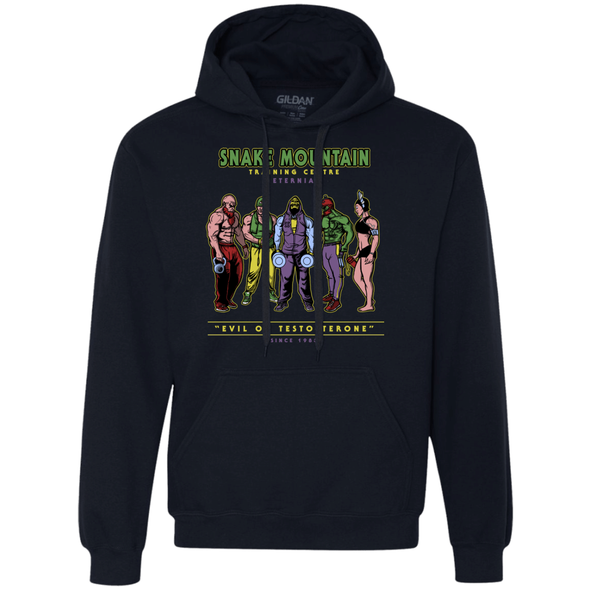 Sweatshirts Navy / S Evil On Testosterone Premium Fleece Hoodie