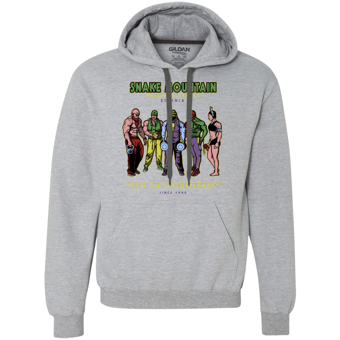 Sweatshirts Sport Grey / S Evil On Testosterone Premium Fleece Hoodie