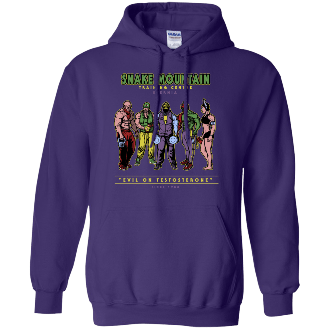 Sweatshirts Purple / S Evil On Testosterone Pullover Hoodie