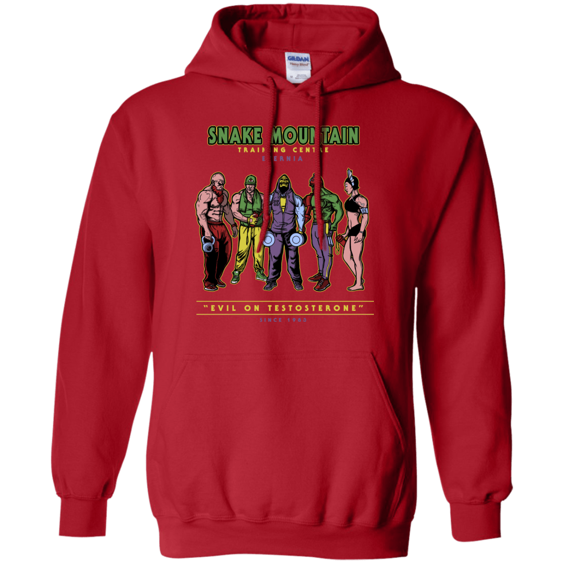 Sweatshirts Red / S Evil On Testosterone Pullover Hoodie