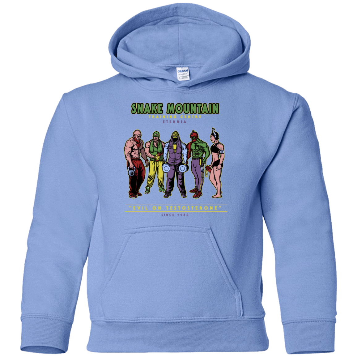 Sweatshirts Carolina Blue / YS Evil On Testosterone Youth Hoodie