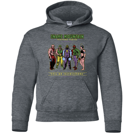 Sweatshirts Dark Heather / YS Evil On Testosterone Youth Hoodie