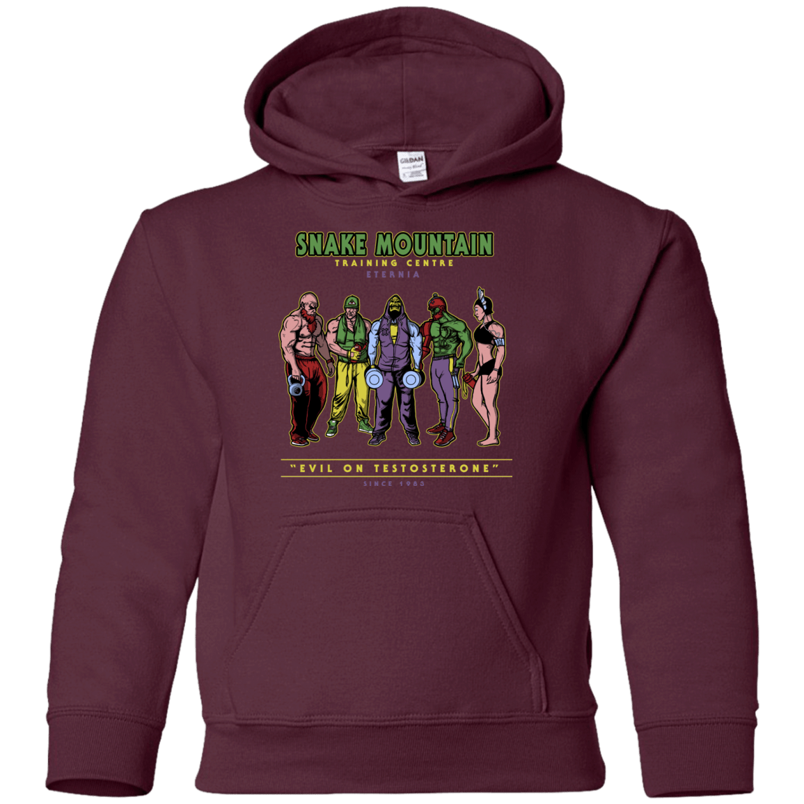 Sweatshirts Maroon / YS Evil On Testosterone Youth Hoodie