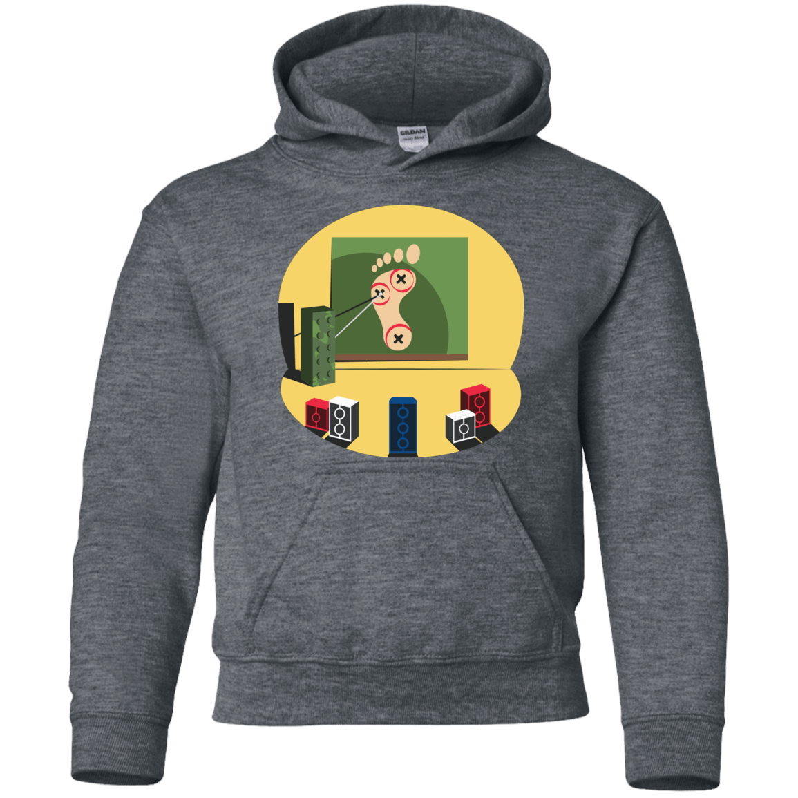 Sweatshirts Dark Heather / YS Evil Plan Youth Hoodie