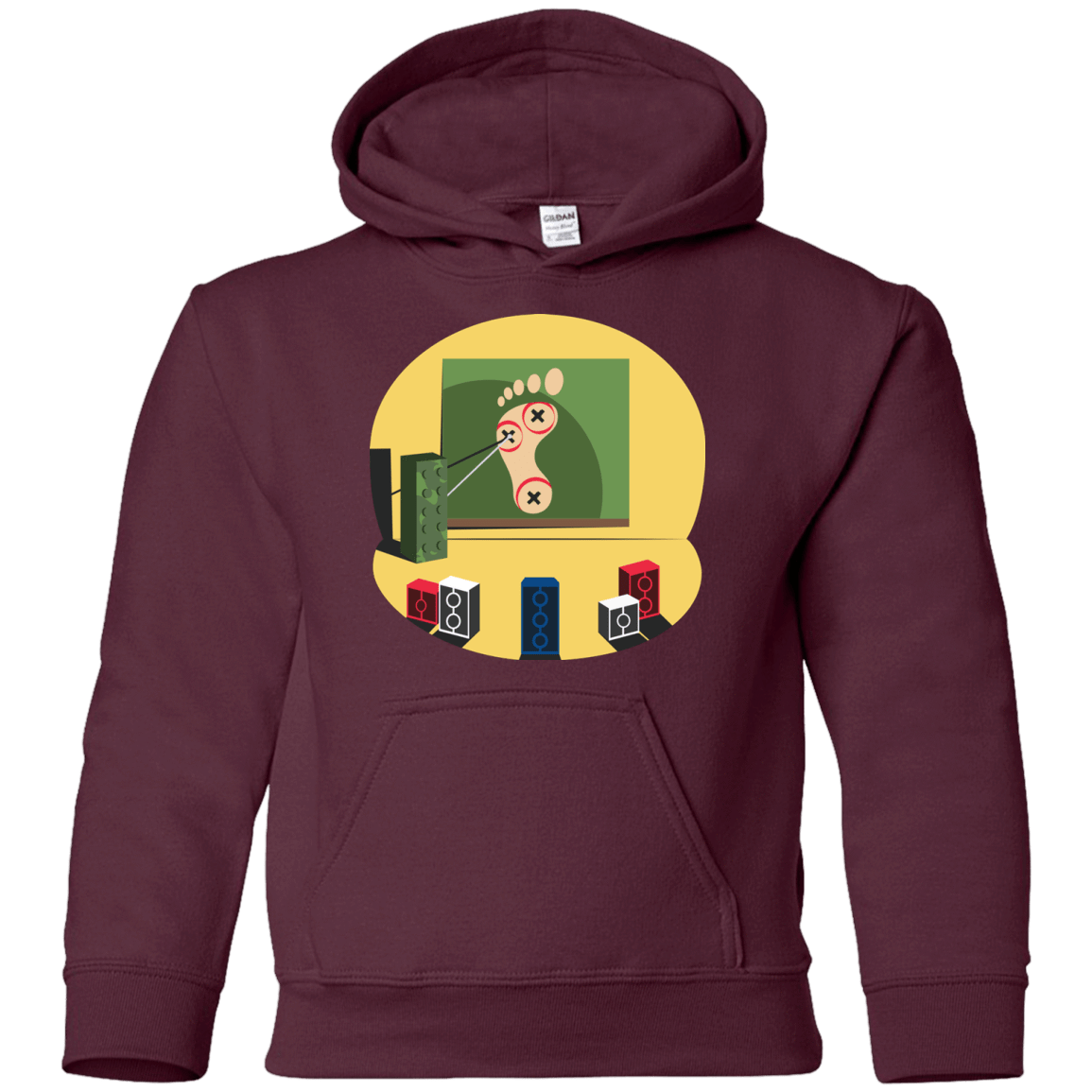 Sweatshirts Maroon / YS Evil Plan Youth Hoodie