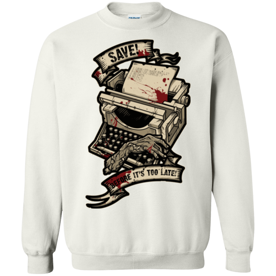Sweatshirts White / Small EVIL SAVE POINT Crewneck Sweatshirt