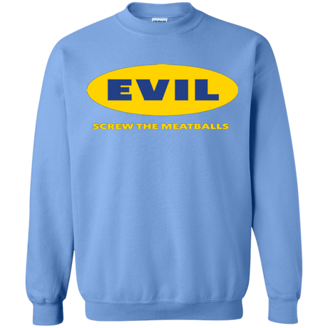 Sweatshirts Carolina Blue / Small EVIL Screw The Meatballs Crewneck Sweatshirt
