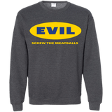 Sweatshirts Dark Heather / Small EVIL Screw The Meatballs Crewneck Sweatshirt