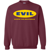 Sweatshirts Maroon / Small EVIL Screw The Meatballs Crewneck Sweatshirt
