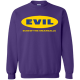 Sweatshirts Purple / Small EVIL Screw The Meatballs Crewneck Sweatshirt