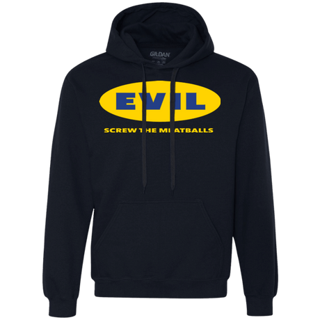 Sweatshirts Navy / Small EVIL Screw The Meatballs Premium Fleece Hoodie