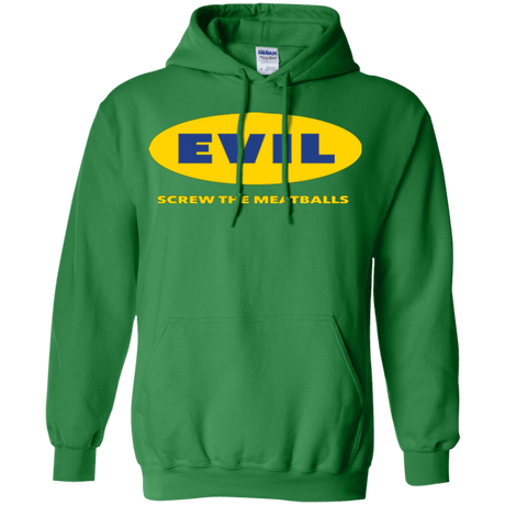 Sweatshirts Irish Green / Small EVIL Screw The Meatballs Pullover Hoodie