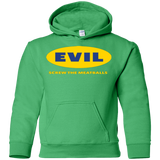 Sweatshirts Irish Green / YS EVIL Screw The Meatballs Youth Hoodie