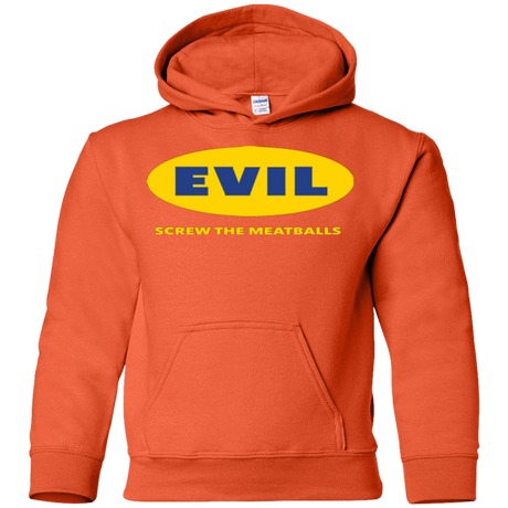 Sweatshirts Orange / YS EVIL Screw The Meatballs Youth Hoodie