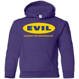 Sweatshirts Purple / YS EVIL Screw The Meatballs Youth Hoodie