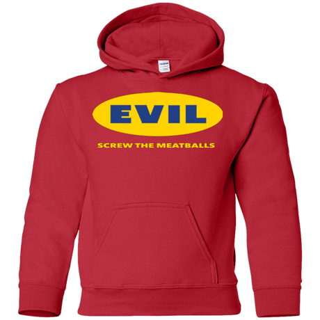 Sweatshirts Red / YS EVIL Screw The Meatballs Youth Hoodie