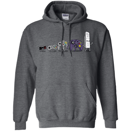 Sweatshirts Dark Heather / Small Evolution controller NES Pullover Hoodie