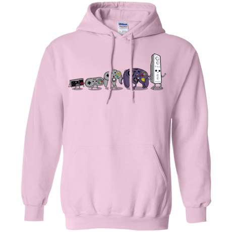 Sweatshirts Light Pink / Small Evolution controller NES Pullover Hoodie