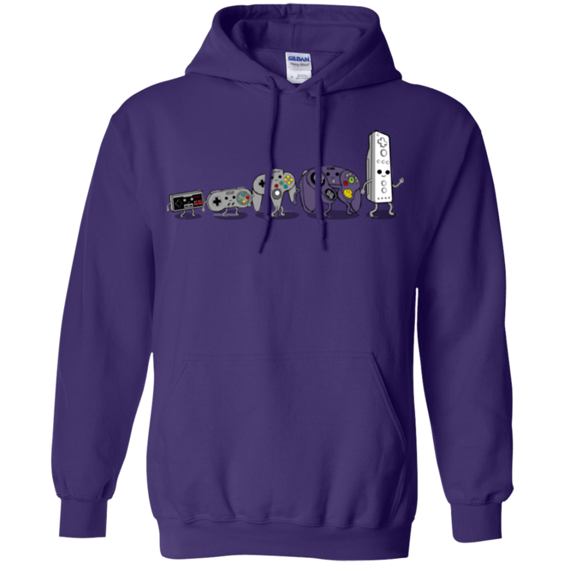 Sweatshirts Purple / Small Evolution controller NES Pullover Hoodie