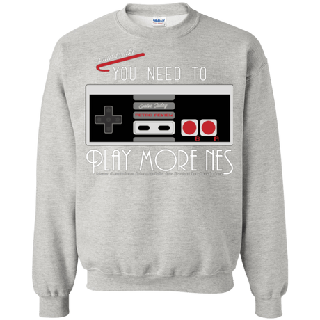 Sweatshirts Ash / Small Evolve Today! Play More NES Crewneck Sweatshirt