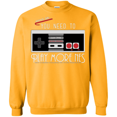 Sweatshirts Gold / Small Evolve Today! Play More NES Crewneck Sweatshirt