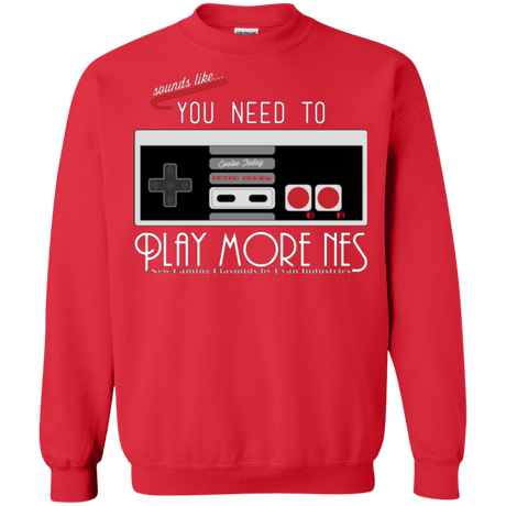 Sweatshirts Red / Small Evolve Today! Play More NES Crewneck Sweatshirt