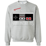 Sweatshirts Sport Grey / Small Evolve Today! Play More NES Crewneck Sweatshirt