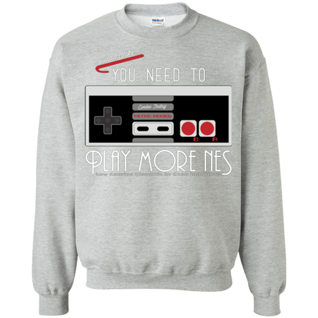 Sweatshirts Sport Grey / Small Evolve Today! Play More NES Crewneck Sweatshirt