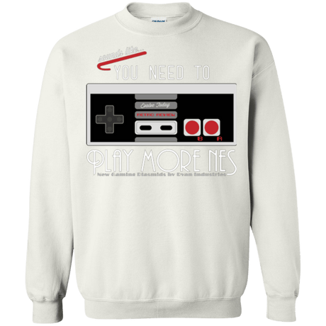 Sweatshirts White / Small Evolve Today! Play More NES Crewneck Sweatshirt