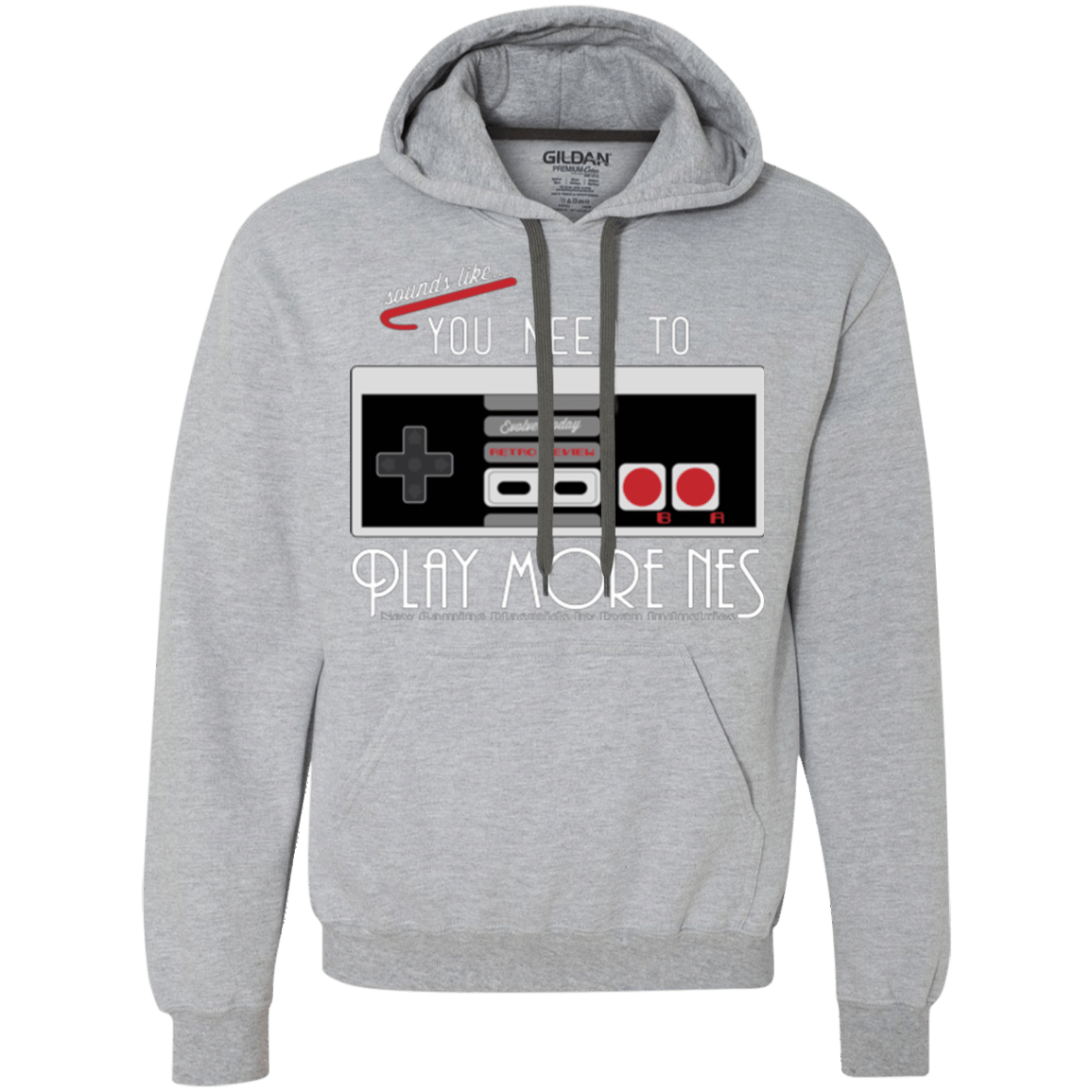 Sweatshirts Sport Grey / Small Evolve Today! Play More NES Premium Fleece Hoodie