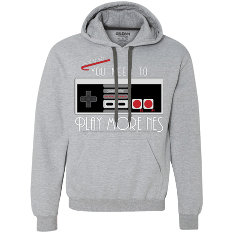 Sweatshirts Sport Grey / Small Evolve Today! Play More NES Premium Fleece Hoodie