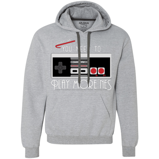 Sweatshirts Sport Grey / Small Evolve Today! Play More NES Premium Fleece Hoodie