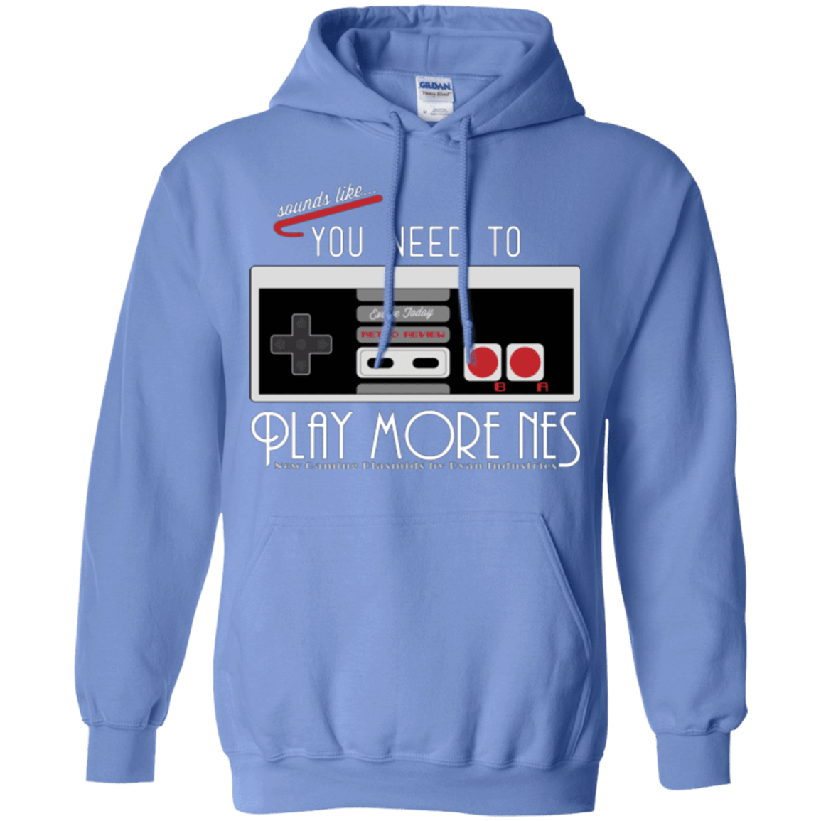 Sweatshirts Carolina Blue / Small Evolve Today! Play More NES Pullover Hoodie