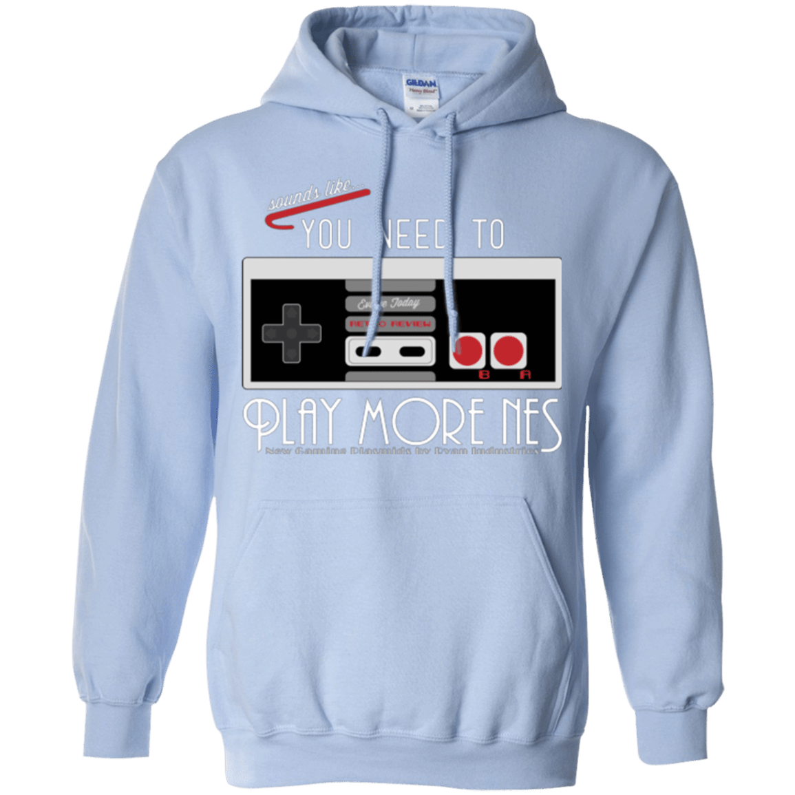 Sweatshirts Light Blue / Small Evolve Today! Play More NES Pullover Hoodie