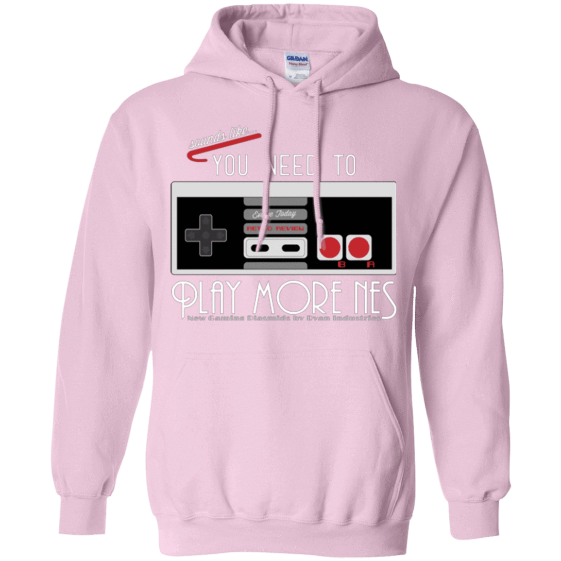 Sweatshirts Light Pink / Small Evolve Today! Play More NES Pullover Hoodie