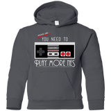 Sweatshirts Charcoal / YS Evolve Today! Play More NES Youth Hoodie