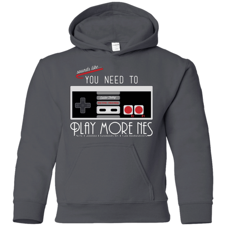 Sweatshirts Charcoal / YS Evolve Today! Play More NES Youth Hoodie
