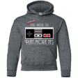 Sweatshirts Dark Heather / YS Evolve Today! Play More NES Youth Hoodie