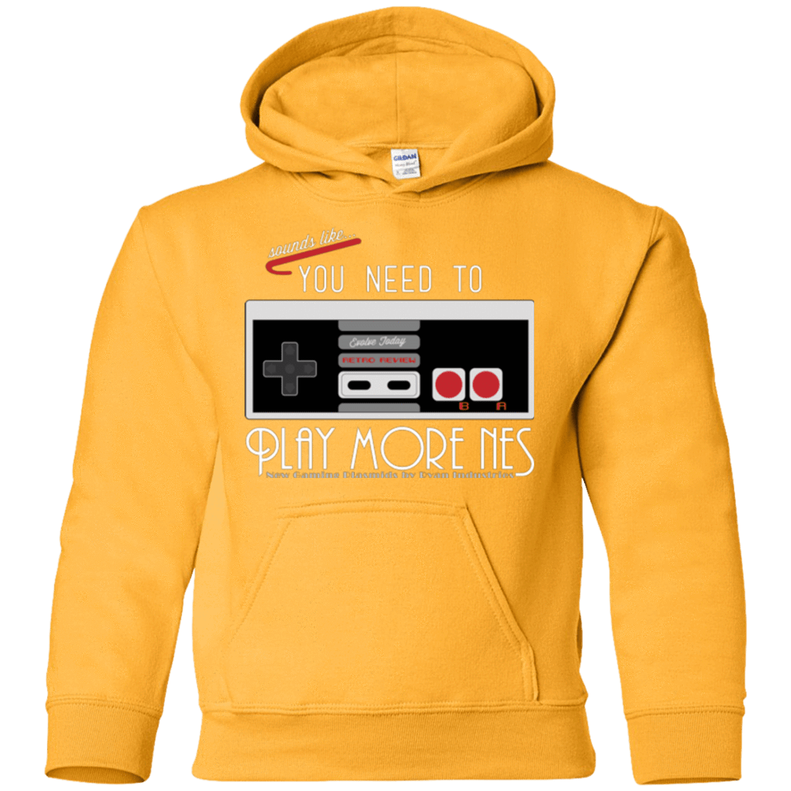 Sweatshirts Gold / YS Evolve Today! Play More NES Youth Hoodie