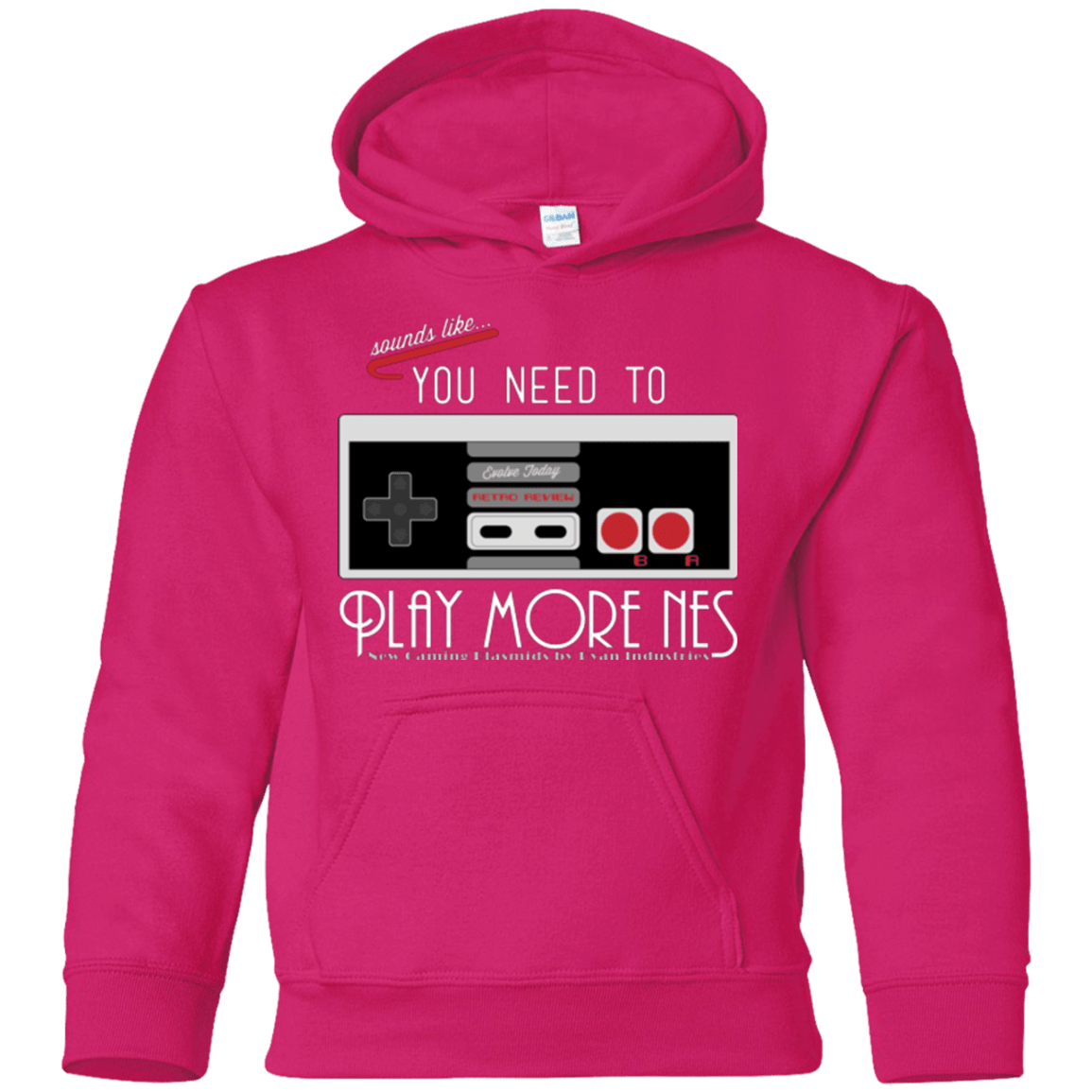 Sweatshirts Heliconia / YS Evolve Today! Play More NES Youth Hoodie