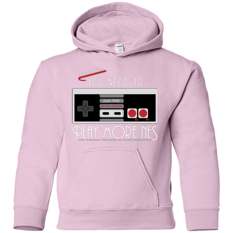 Sweatshirts Light Pink / YS Evolve Today! Play More NES Youth Hoodie