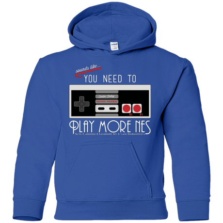 Sweatshirts Royal / YS Evolve Today! Play More NES Youth Hoodie