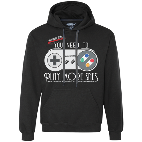 Sweatshirts Black / Small Evolve Today! Play More SNES Premium Fleece Hoodie