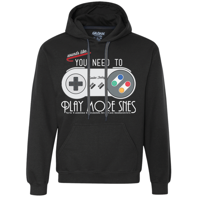 Sweatshirts Black / Small Evolve Today! Play More SNES Premium Fleece Hoodie