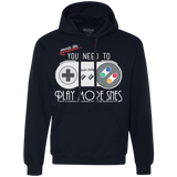 Sweatshirts Navy / Small Evolve Today! Play More SNES Premium Fleece Hoodie