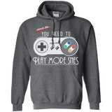 Sweatshirts Dark Heather / Small Evolve Today! Play More SNES Pullover Hoodie